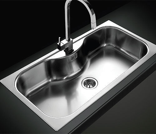 Foster Uragano Ένθετος Inox Σατινέ Μ97xΠ50cm Ασημί