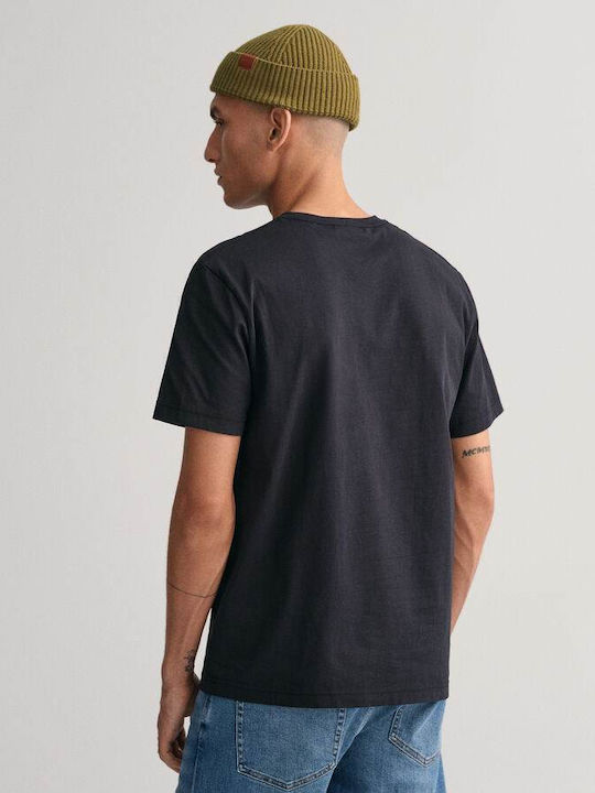 Gant T-shirt Μαύρο