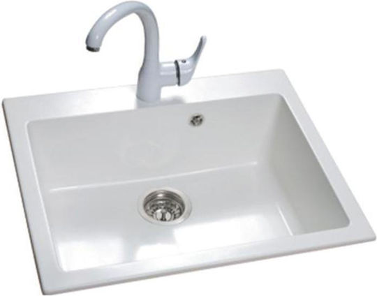 Sanitec Classic Ένθετος Νεροχύτης από Συνθετικό Γρανίτη Μ60xΠ50cm Granite Celtic Stone