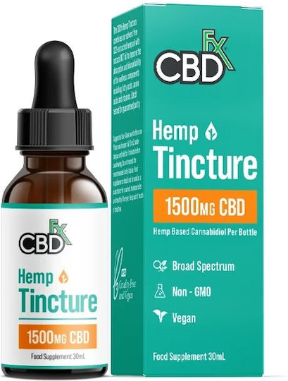 CBDfx CBD Tincture Oil Масло Канабис 1500мг с 5% CBD 30мл