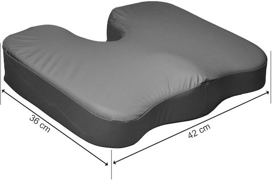 Orthia Μαξιλάρι Καθίσματος για Κόκκυγα με Οπή 42x36x8.5cm σε Μαύρο χρώμα 2401908