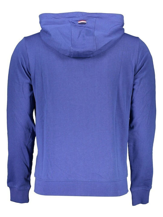 U.S. Polo Assn. Men's Sweatshirt Jacket with Hood Blue