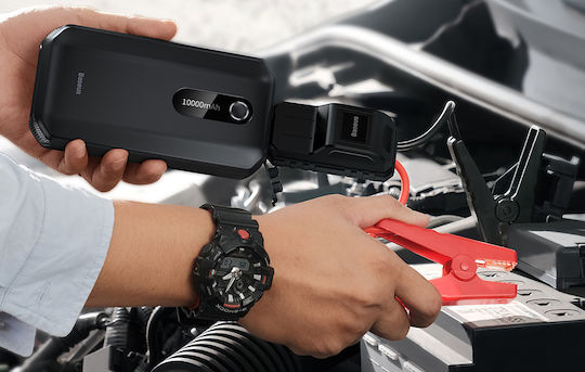 Baseus Super Energy Air Portable Car Battery Jump Starter 10000mAh with USB / Φακό / Power Bank 12V