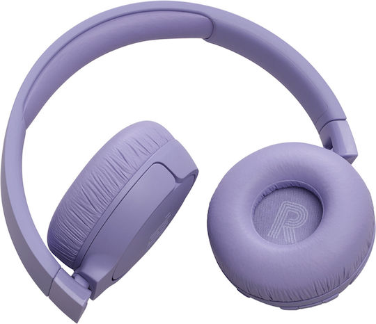 JBL Tune 670NC Wireless / Wired On Ear Headphones with 70 hours of Operation and Quick Charge Purple