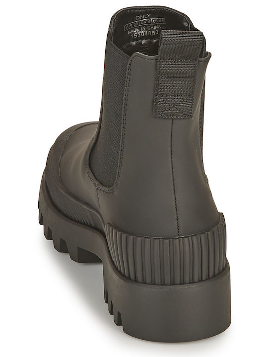 Damen Chelsea Stiefeletten Schwarz