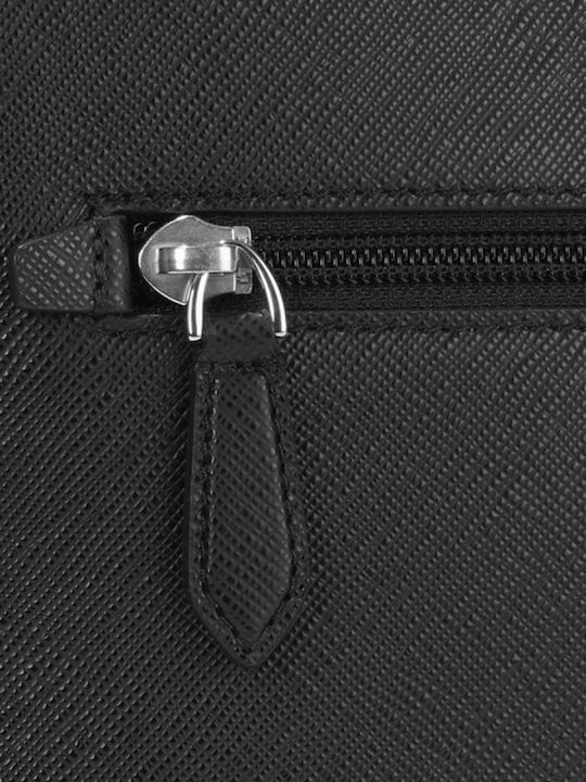 Sartorial De piele Geantă de damă Rucsac Neagră