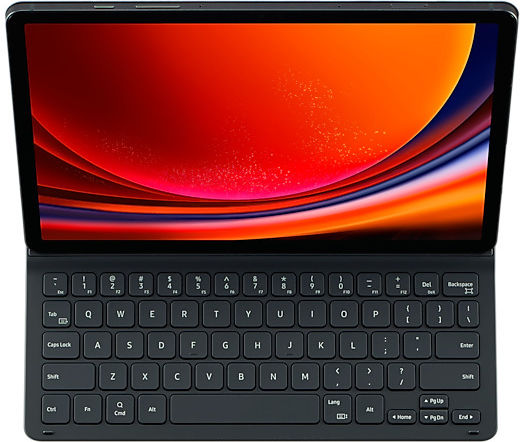 Samsung Flip Cover με Πληκτρολόγιο στα Αγγλικά US Μαύρη (Galaxy Tab S9)