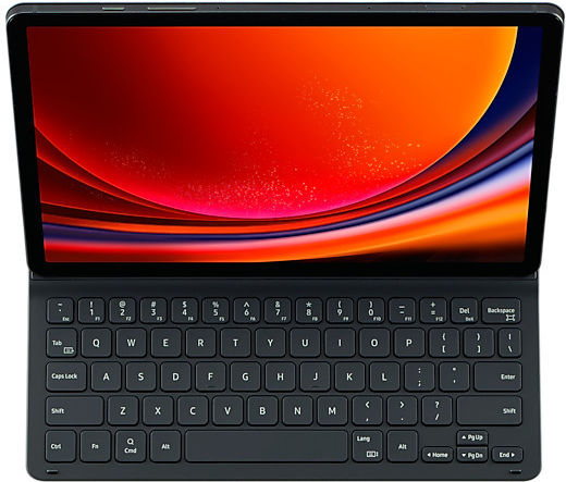 Samsung Slim Book Флип капак с Клавиатура в Английски език САЩ Черен (Галакси Таб С9 Ултра) EF-DX910UBEGWW