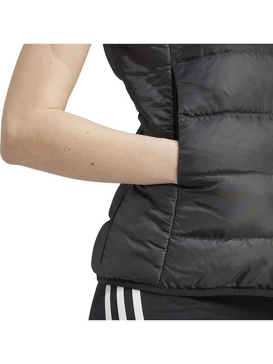 Essentials 3-Stripes Light Down Women's for Hiking Short Puffer Jacket for Spring or Autumn Black