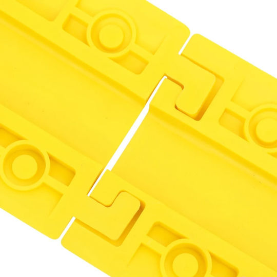 vidaXL Kabelkanal aus Kunststoff Gelb Set 4Stück 0.985m