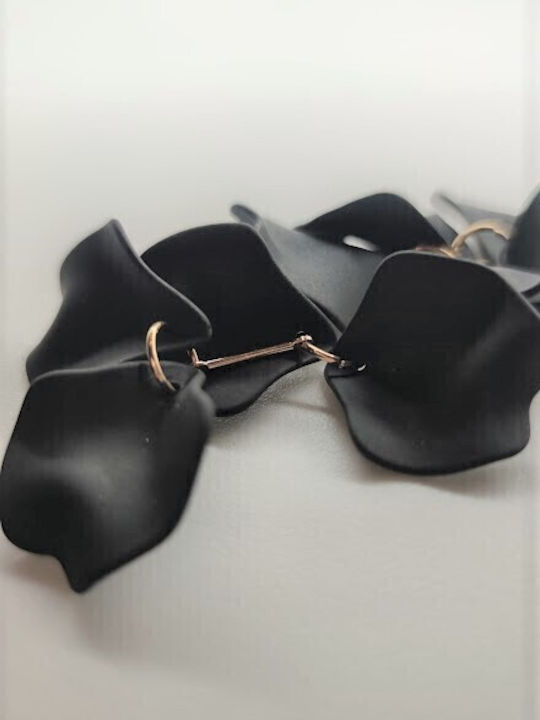 Dezlen Ohrringe mit Steinen Black