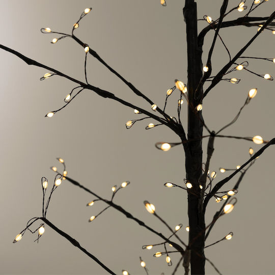 Christmas Decorative Illuminated Metal Tree IP44 Electric Black