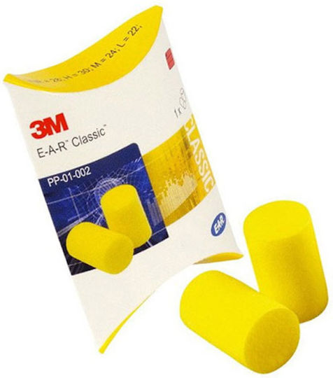 3M E-A-R Classic Earplugs in Yellow Colour 2 Pieces