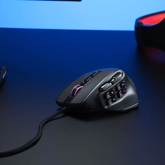 Redragon Aatrox M811 RGB Gaming Ποντίκι 12400 DPI Μαύρο