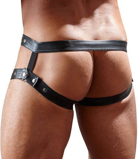 Svenjoyment Underwear Wetlook Belt with Cock Ring Black