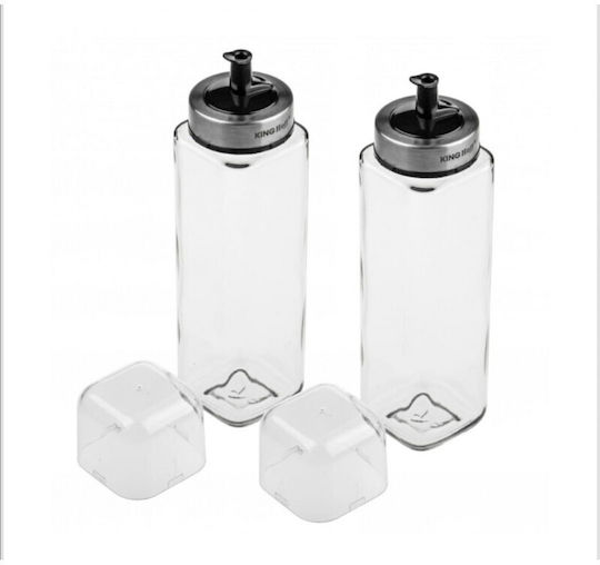 KING Hoff Σετ Λαδόξιδο Γυάλινο με Ροή 270ml