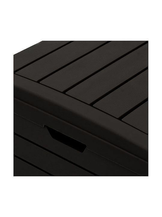 vidaXL vidaXL Plastic Waste Bin Black 118L