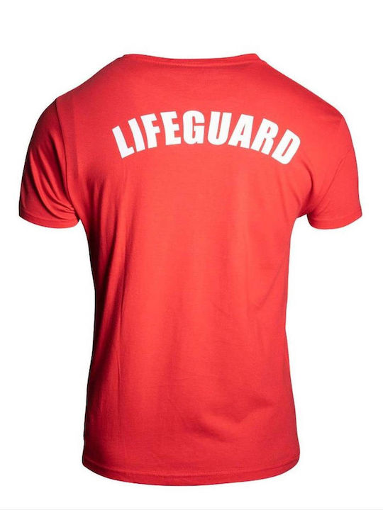 Lifeguard Мъжка Работна блуза Червена