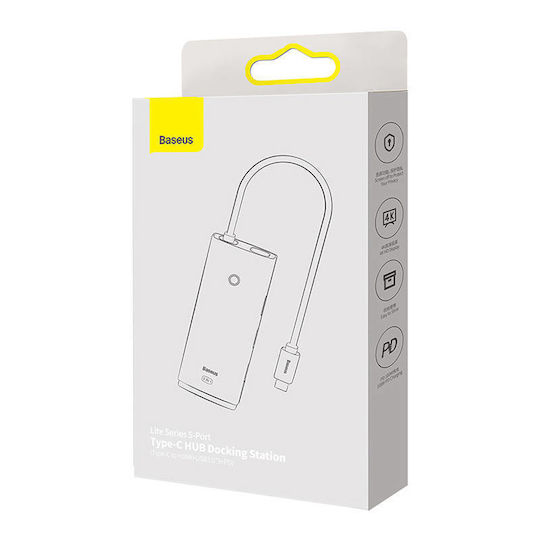 Baseus Lite USB-C Docking Station με HDMI 4K PD Μαύρο