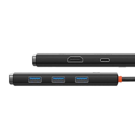 Baseus Lite USB-C Docking Station με HDMI 4K PD Μαύρο