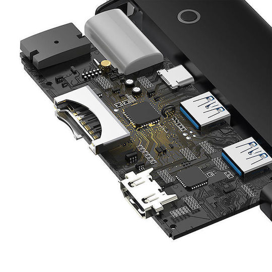 Baseus Lite USB-C Docking Station με HDMI 4K PD Μαύρο