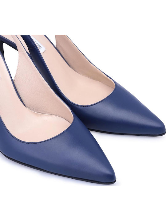 Pumps mit Riemchen Marineblau