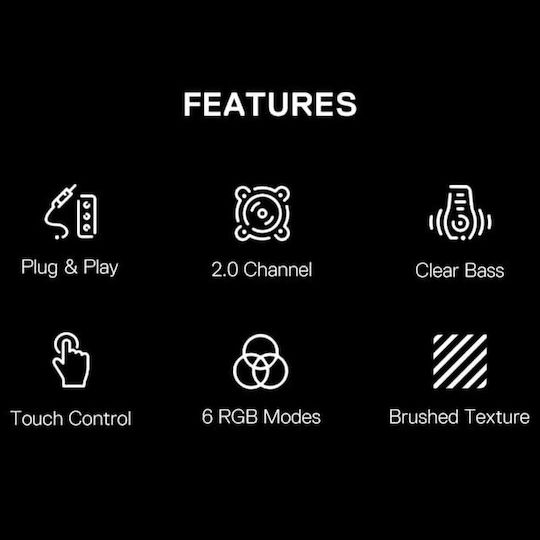 Redragon GS520 Anvil RGB Компютърни тонколони 2.0 с RGB осветление и мощност 10W в Розов цвят