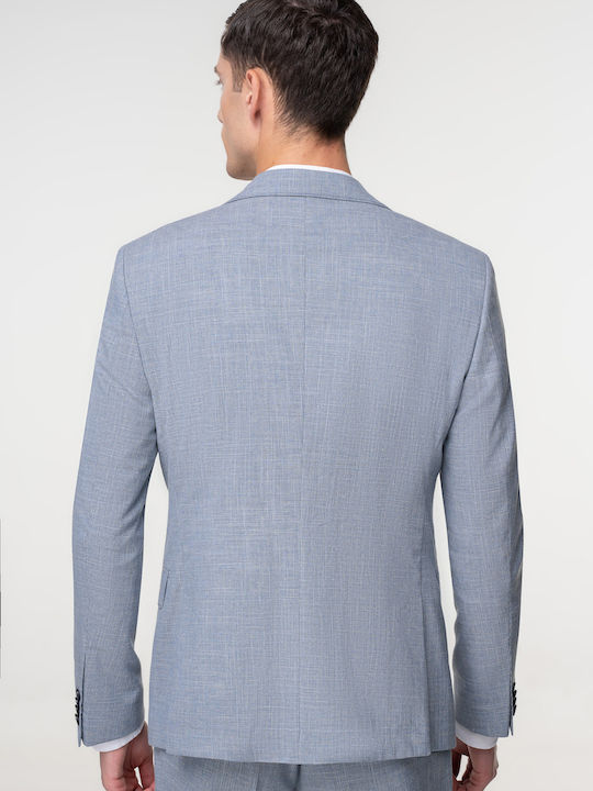 Fragosto Men's Suit Grey Blue