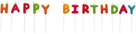 Amscan Birthday Candle Happy Birthday Multicolored 550114