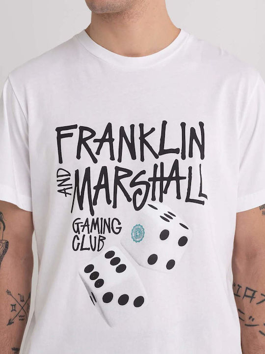 Franklin & Marshall Herren T-Shirt Kurzarm Weiß