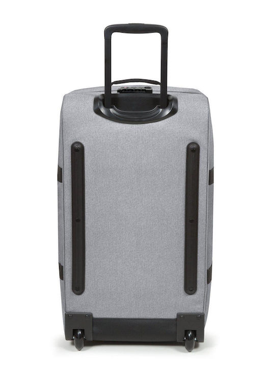 Eastpak Tranverz M Medium Fabric Suitcase Sunday Gray with 2 Wheels Height 67cm