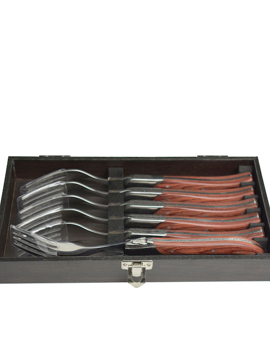 Kiro Set de Furculițe Alimente De lemn Argintiu 6buc Kiro Set de Furculițe Alimente De lemn Argintiu 6buc