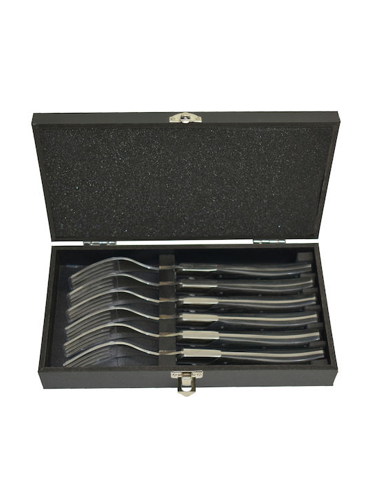 Kiro Set de Furculițe Alimente De lemn Argintiu 11.5cm 6buc