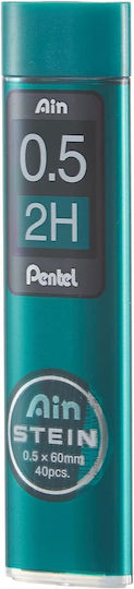 Pentel 40 Package Pieces of Mechanical Pencil Leads Ainstein Thickness 0.5mm Lead Type 2H
