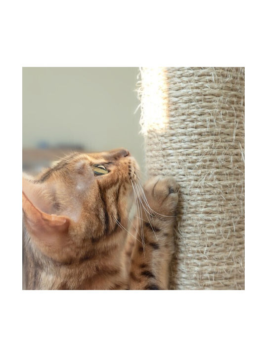 Purlov Scratching Post Cat Trees Gray 3 levels Height 71cm
