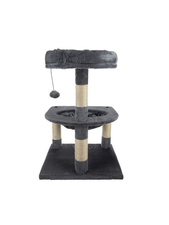 Purlov Scratching Post Cat Trees Gray 3 levels Height 71cm