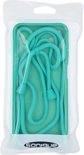 Sonique CarryHang Back Cover Silicone 0.5mm with Strap Light Blue (Galaxy A54)