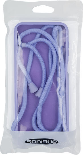 Sonique CarryHang Back Cover Silicone 0.5mm with Strap Lilac (Xiaomi 12T / 12T Pro)