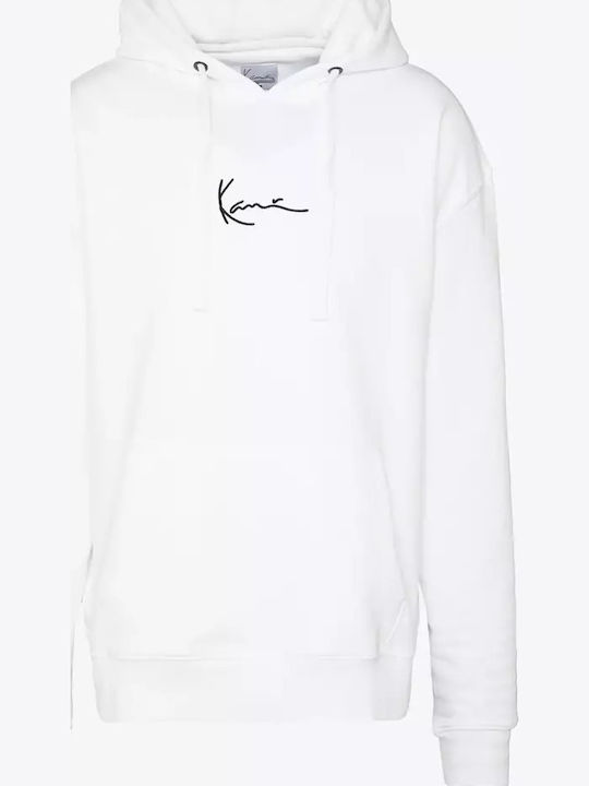 Signature Суитшърт с Качулка Бял