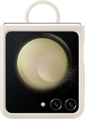 Samsung Ring Back Cover Σιλικόνης Cream (Galaxy Z Flip5)