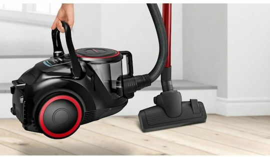 Bosch BGS41POW1 Ηλεκτρική Σκούπα 700W με Κάδο 2.4lt Μαύρη