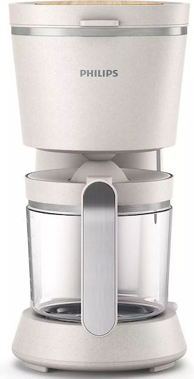 Philips Filter Coffee Machine 1000W Silk White Matte