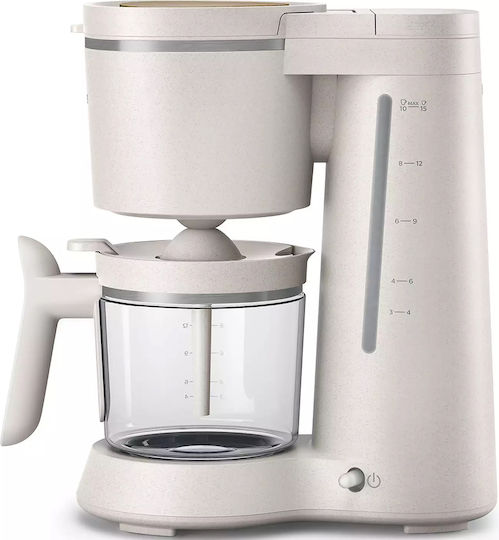 Philips Filter Coffee Machine 1000W Silk White Matte