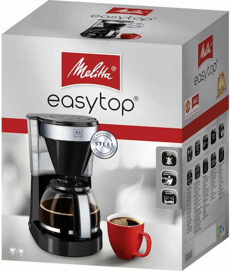 Melitta Easy Top II Filter Coffee Machine 1050W Black
