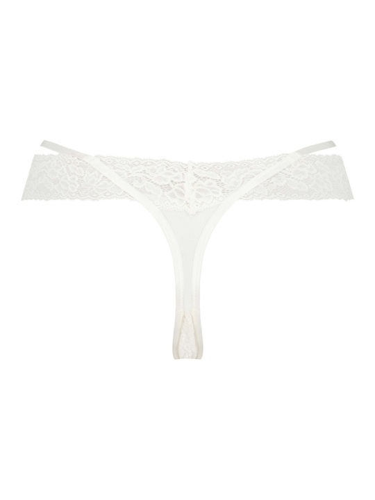 Hunkemöller Women's String with Lace White