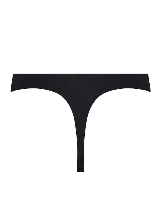 Marine Women's String with Lace Black