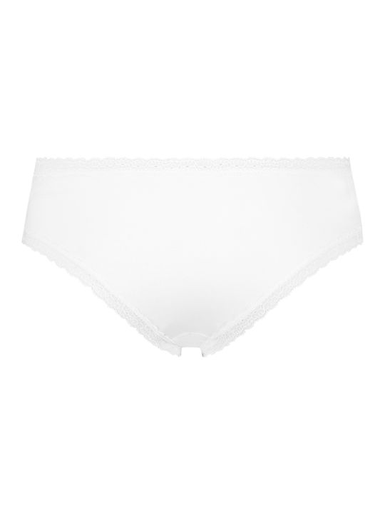 Hunkemöller Baumwolle Damen Brasilien mit Spitze Weiß