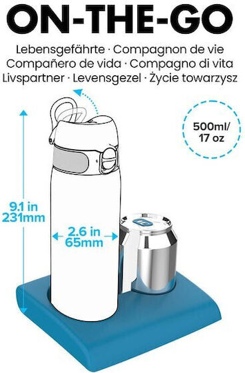 Ion8 Koala Παιδικό Παγούρι Θερμός Πλαστικό Non Spill Ροζ 500ml