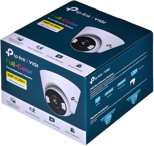 TP-LINK VIGI C450 v1 IP Surveillance Camera Full HD+ 5MP Waterproof with Microphone and Lens 4mm