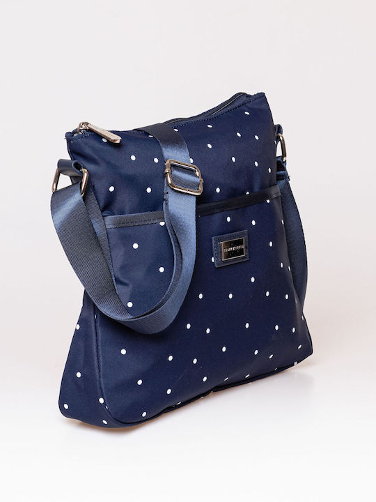 Heavy Tools Women's Bag Shoulder Navy Blue Dotted